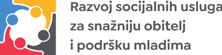 Logotip projekta Razvoj socijalnih usluga za snažniju obitelj i podršku mladima