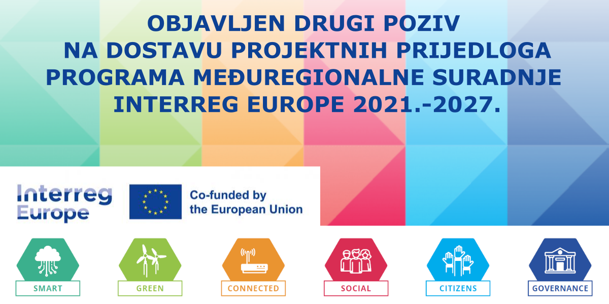 Objavljen drugi Poziv na dostavu projektnih prijedloga programa međuregionalne suradnje Interreg Europe 2021.-2027.