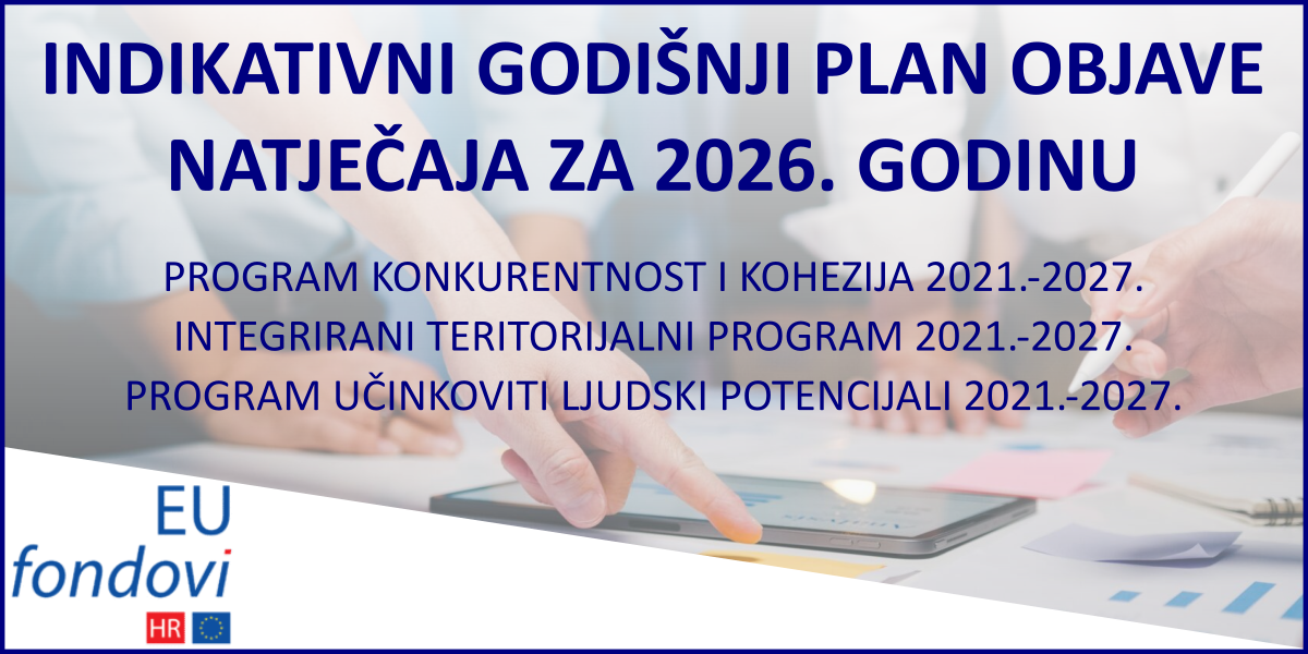 Indikativni godišnji plan objave natječaja 2026