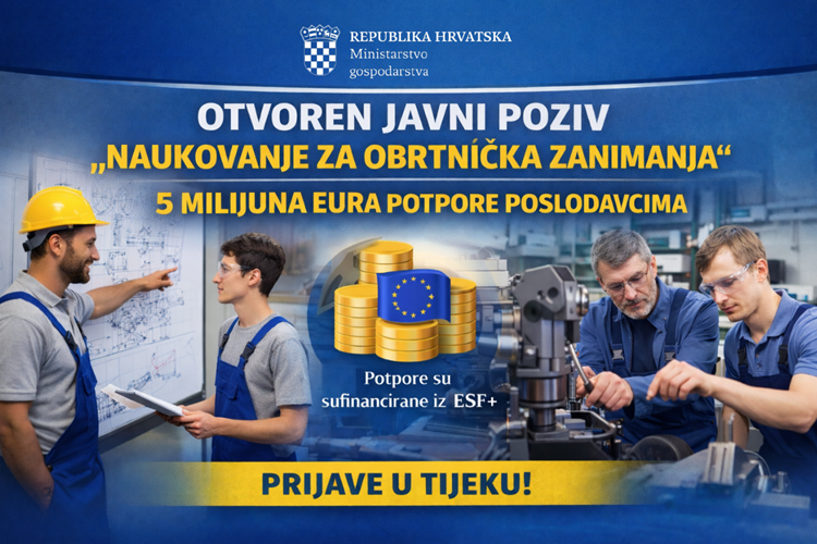 OTVOREN JAVNI POZIV „NAUKOVANJE ZA OBRTNIČKA ZANIMANJA”